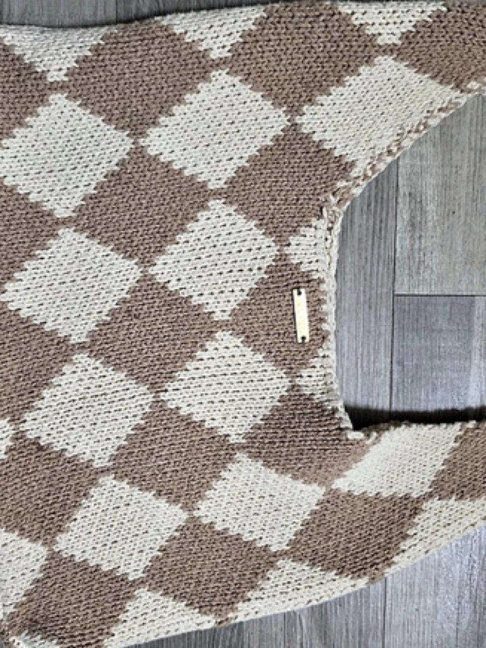 Brown & Cream Shoulder Bag